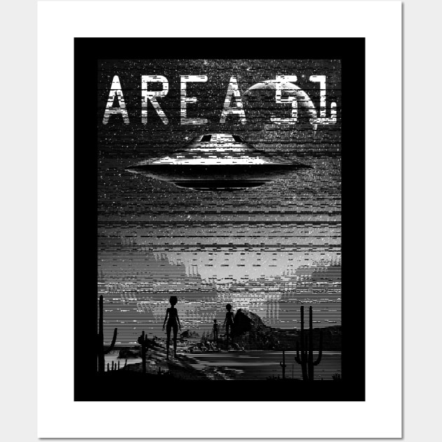 Area 51 Wall Art by clingcling